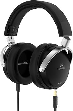 SoundMAGIC HP1000 Closed Back Over-Ear Audiophile HiFi Headphones, Black | Immersive closed-back seal, Detailed Hi-Res audio, Plush over-ear padding, Rugged construction, Versatile studio pairing