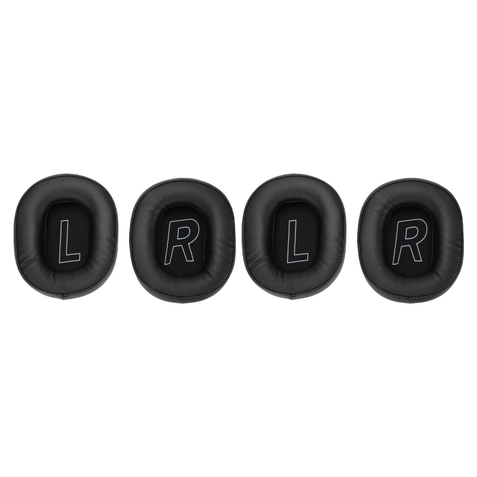 Ejoyous Cuscinetti Auricolari di Ricambio, Cuscinetti Auricolari in Memory Foam in Pelle Proteica, 2 Paia di Morbidi Spessi e Isolanti Acustici per Cuffie da Gioco HECATE (BLACK)