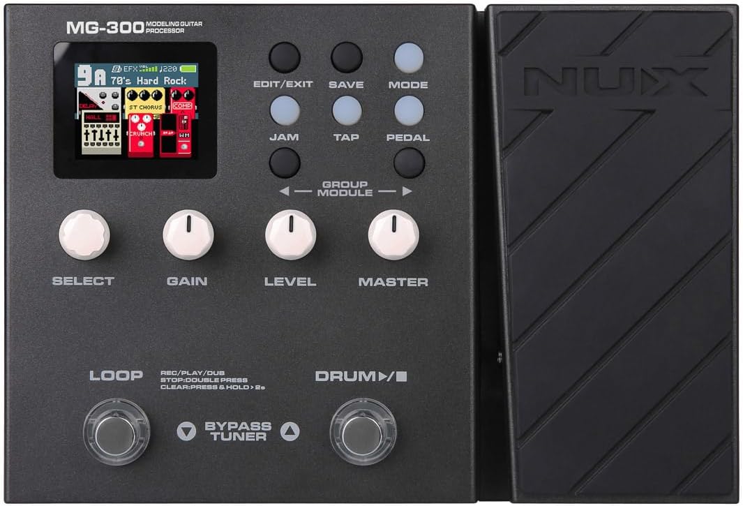 MG-300 Multi Effects Pedal TSAC-HD Pre-Effects,Amp Modeling algorithm,CORE-IMAGE Post-Effects,IR,56 drum beats,60 seconds Phrase Loop