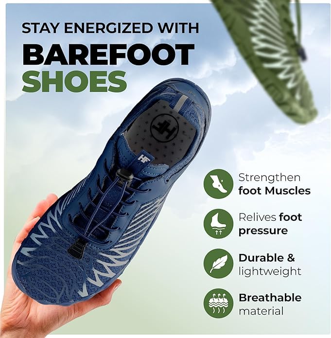 Image of Hike Footwear HF Signature Healthy & Non-Slip Breathable Barefoot Shoesfor Women Men, Wide Toe Flexible, Lightweight Daily Wear Walking Shoes Unisex