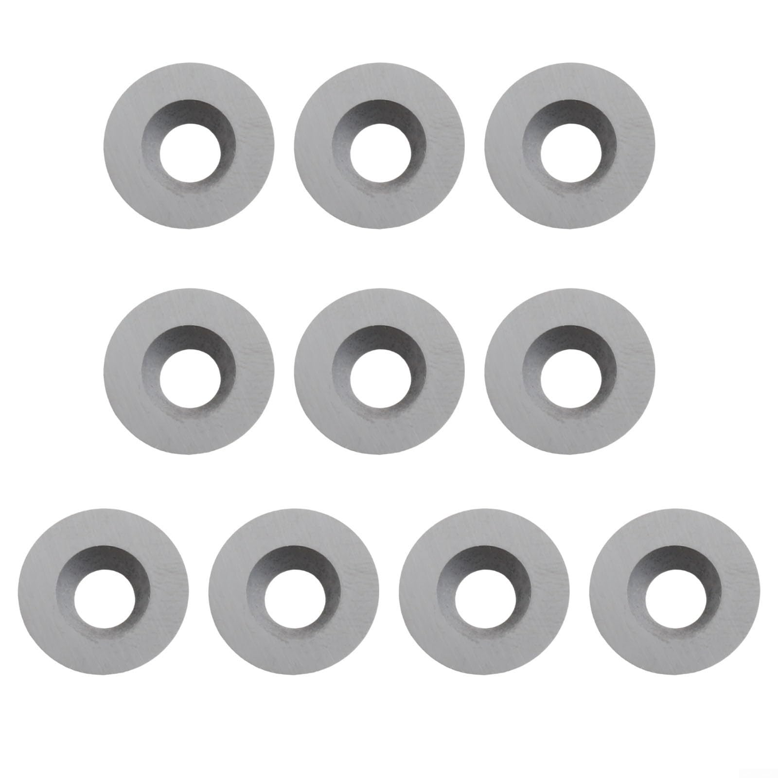 Wendeschneidplatten aus massivem Hartmetall, rund, 12 mm, für Drehmaschinen mit 30-Grad-Schnittwinkel, 10 Stück