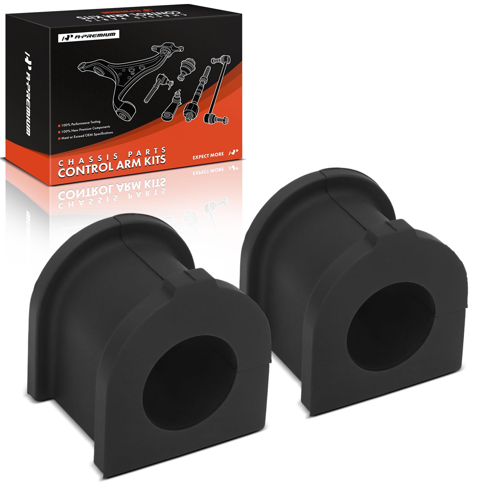 A-Premium 2 x Front Sway Bar Bushing Kit, Compatible with Lexus LX570 2008-2011/2013-2017
