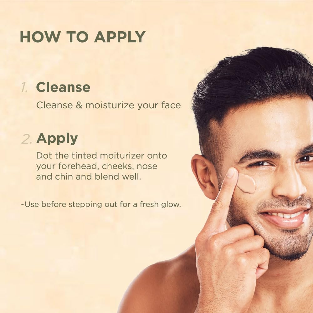 ASK Tinted Moisturizer for Men-30ml | Hydrating, Light Weight & Non-sticky | BB Cream Like Coverage | Improves Uneven Skin Tone | For All Skin Types - Image 3 thumbnail