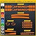 Stickers vélo ORBEA -KIT 9 - Kit Stickers 14 pièces – Choisir immédiatement Colore- Bike Cycle pegatina Cod.0938 (035 Arancione)