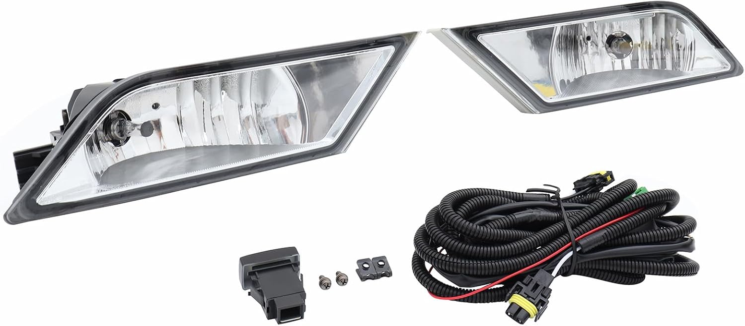 Front Bumper Fog Light Assembly Fit for Honda Odyssey 2011 2012 2013 Driving Fog Lamp With Bulbs Wiring Harnesses