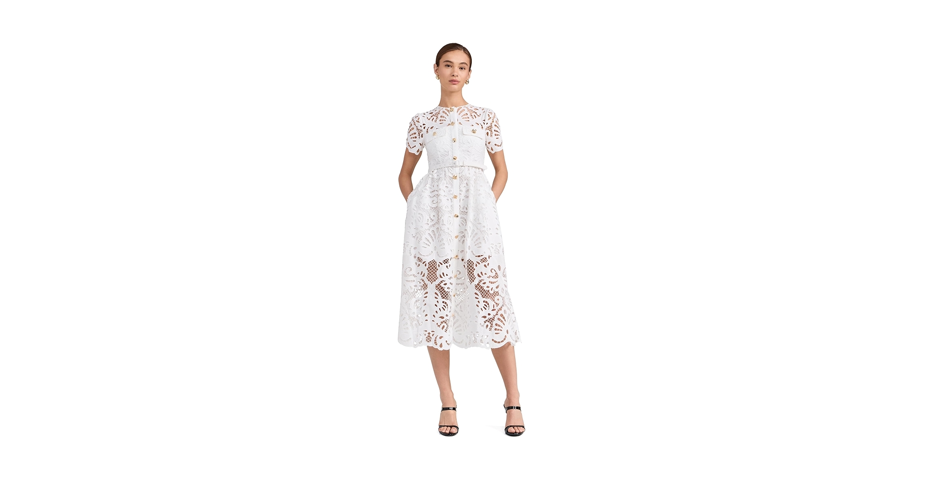 コ*マ様 SELF PORTRAIT Cotton Lace Midi Dres Self-Portrait Cotton lace midi dress Self-Portrait
