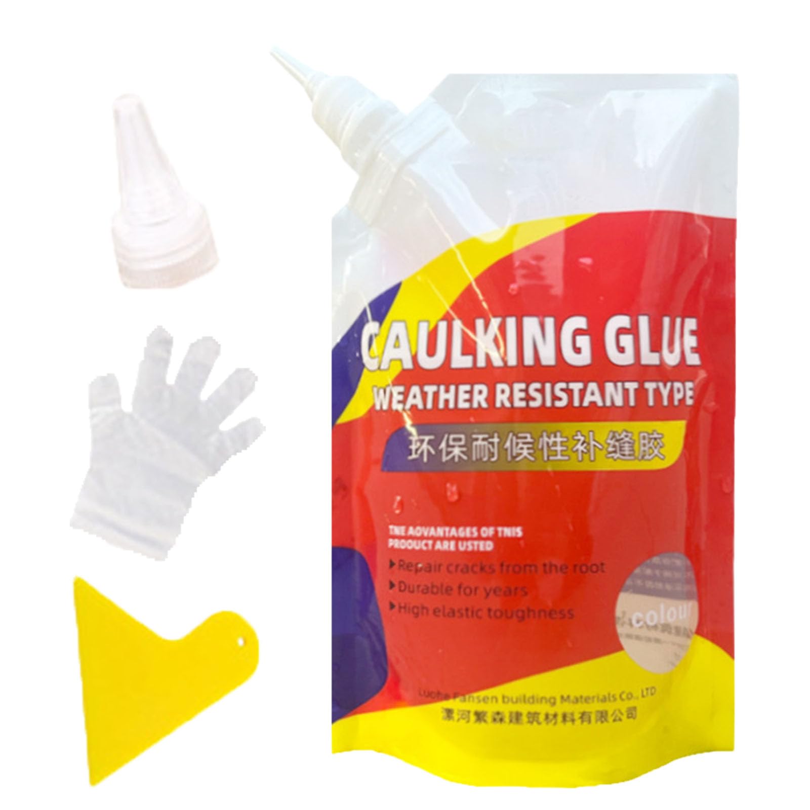 Slab Concrete Crack Waterproof Repair Sealant, Magic Caulking Glue Weather Resistant Type, Caulking Glue for Concrete Crack & Cement Crack Filler, Quick-Drying Sealing Adhesive (1pcs)