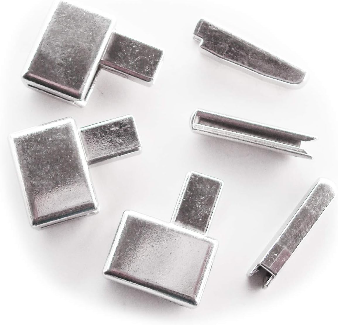 6 pcs 15 Down Jackets Metal Zipper Retainer Box and Zipper