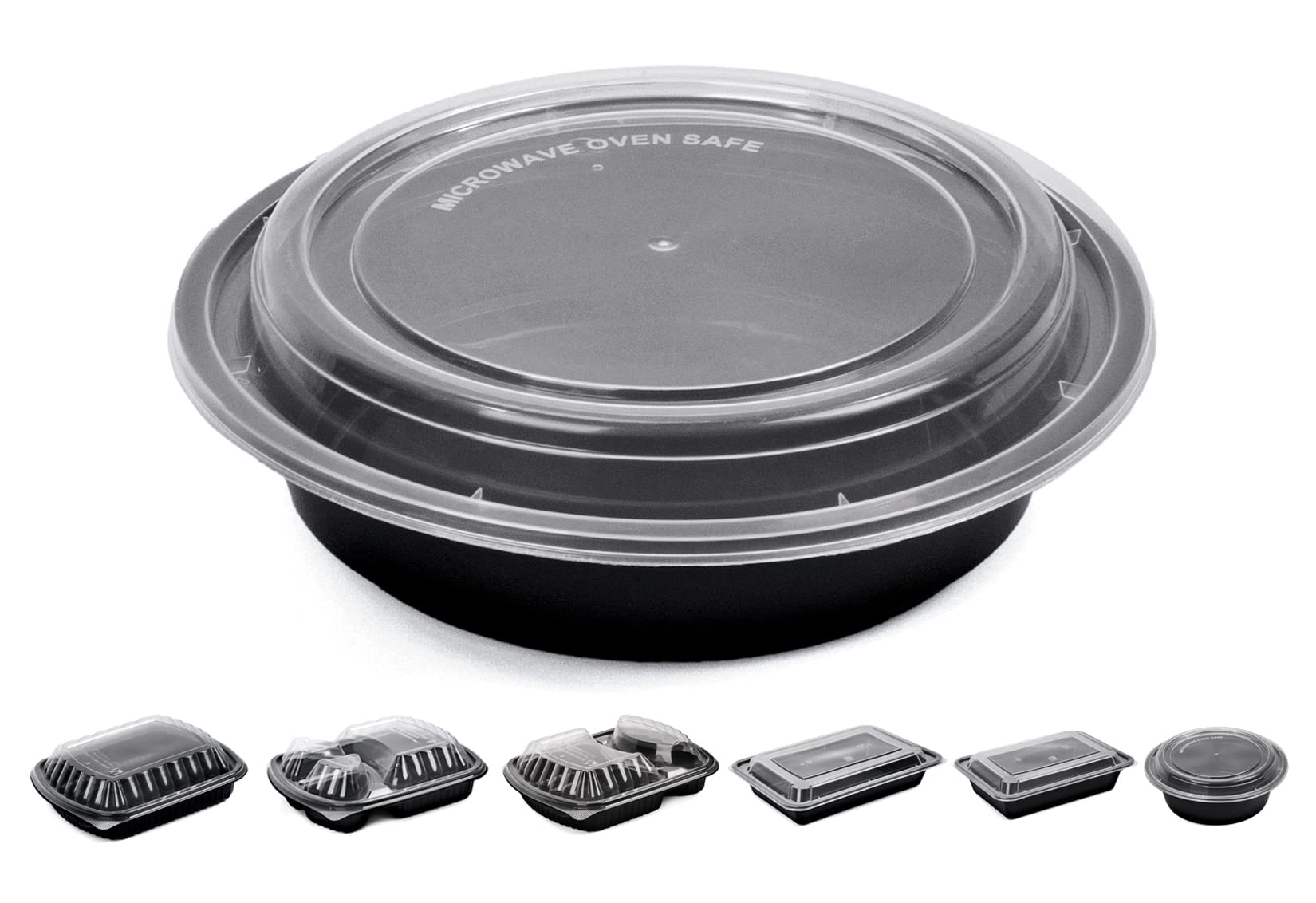 Khaleej Pack Meal Prep Container Reusable Bpa Free – [10 1 Compartment (24 ounces) Disposable Round Food Container With Lids Vacuum Seal Meal Prep Tupperware Microwaveable Freezer To Go Containers