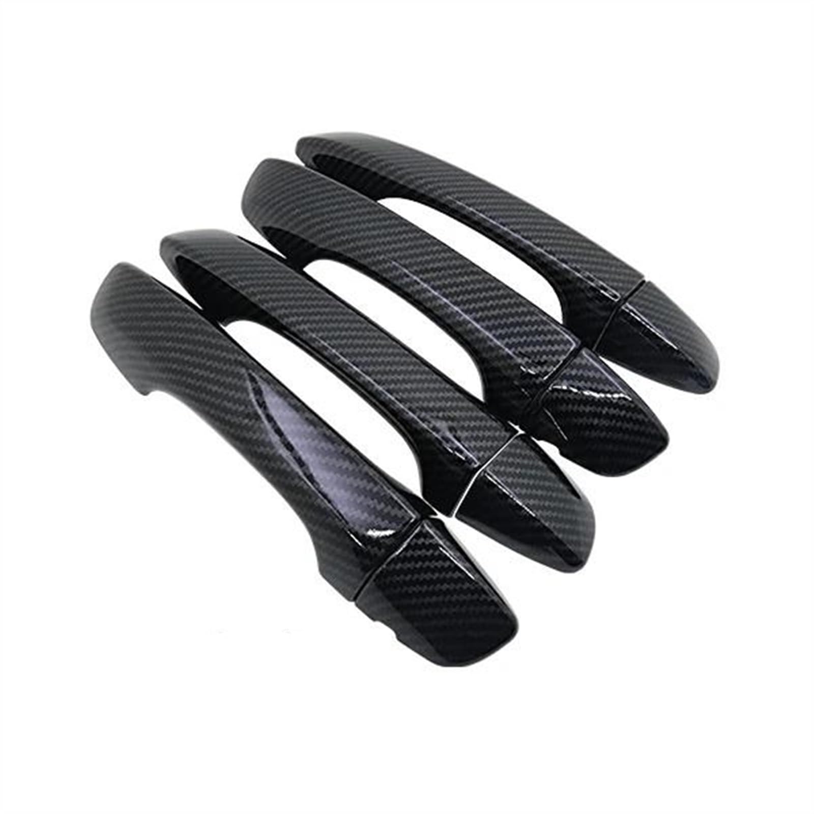 NOHEEU Car Door Handle Decorative Molded Clip Cover Cup Protector for Tiguan MK2 AD BW 2016~2022(Carbon C)