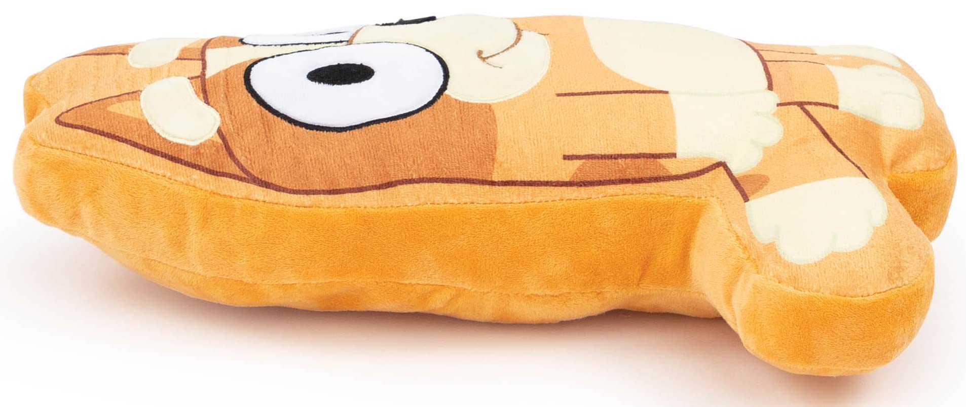 Jay Franco Bluey Bingo Shaped Decorative Pillow - Kids Super Soft Throw Plush Pillow - Measures 14 Inches (Official Bluey Product)
