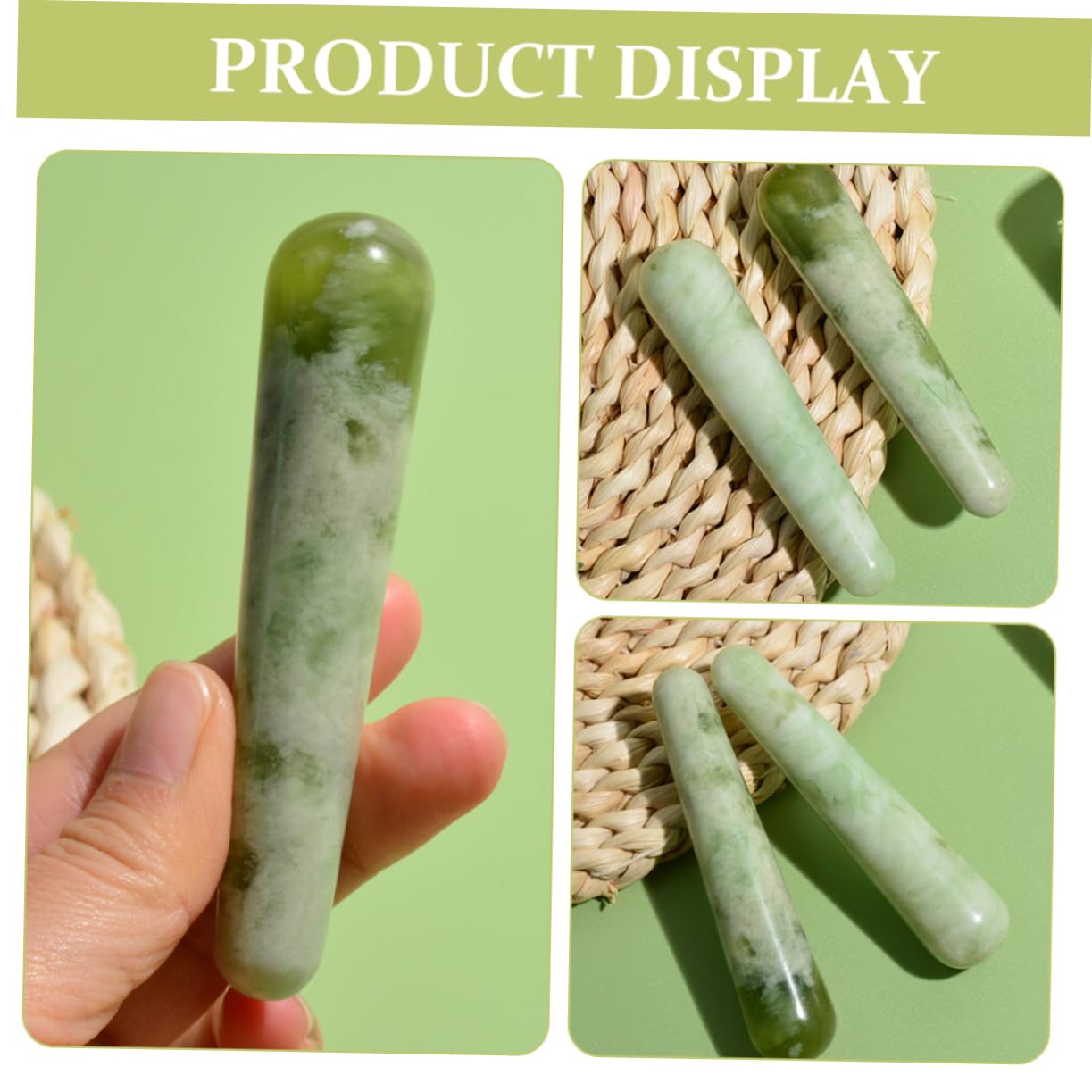 FOMIYES Massage Pieds 4 Pièces de massage outils de massage masseur de pieds masseur portatif masseur de de jade le pied tendineux d'acupuncture Manquer Outil