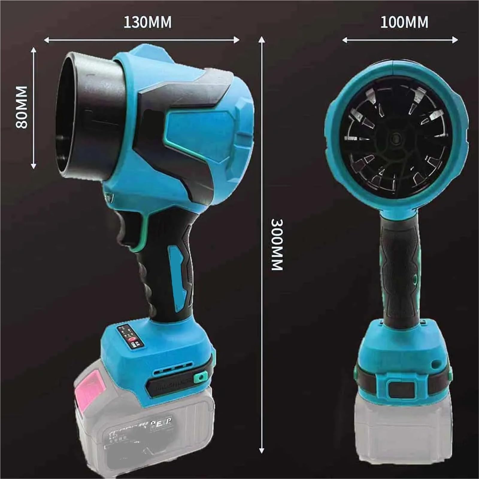 Bezprzewodowa dmuchawa do liści Turbo Fan For 20V Battery Powerful Air Blower Jet Max 1000G Thrust Leaf Duster Handheld Power Tools For