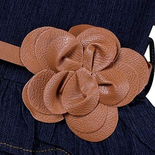 Lcy New Dress + Jacket 2 Piece Suit Girls Summer Vest Jeans Girls Clothes Jeans Suitable For 2-7 Years Old (White,7-8 Years) #TOP2