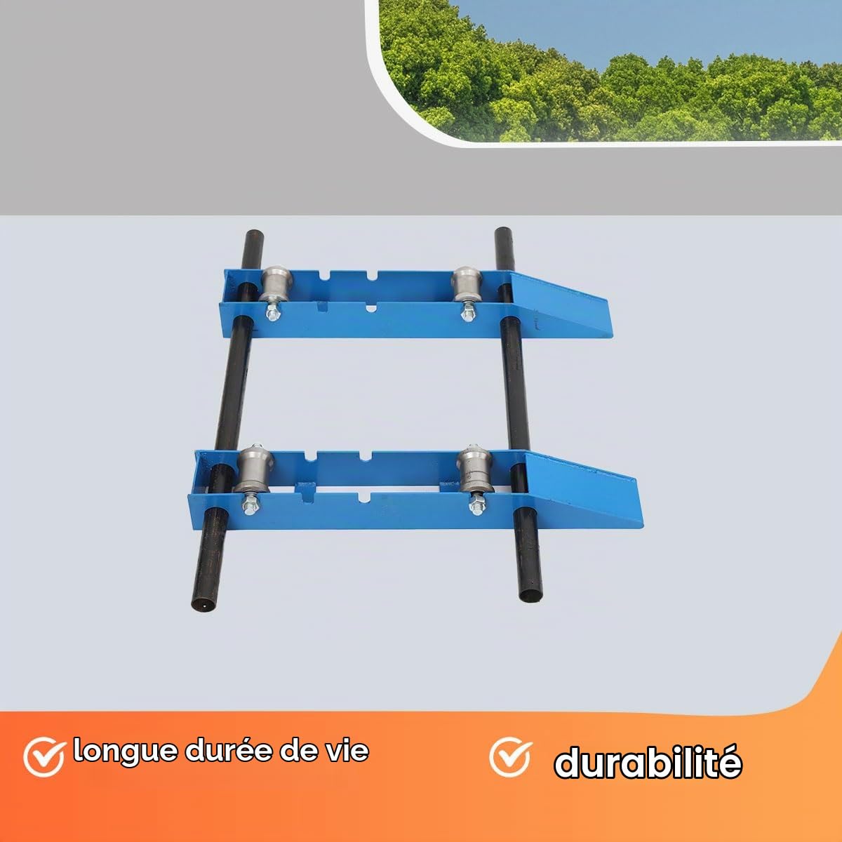 Dérouleur de Câble Stand, Bracket for Fixing Cable Reel Bobine de Câble pour Les Tambours de Câble dun Diamètre de 30cm à 120cm (11,8-47,2 pouces) Dérouleur de Câbles Compatible Dérouleur