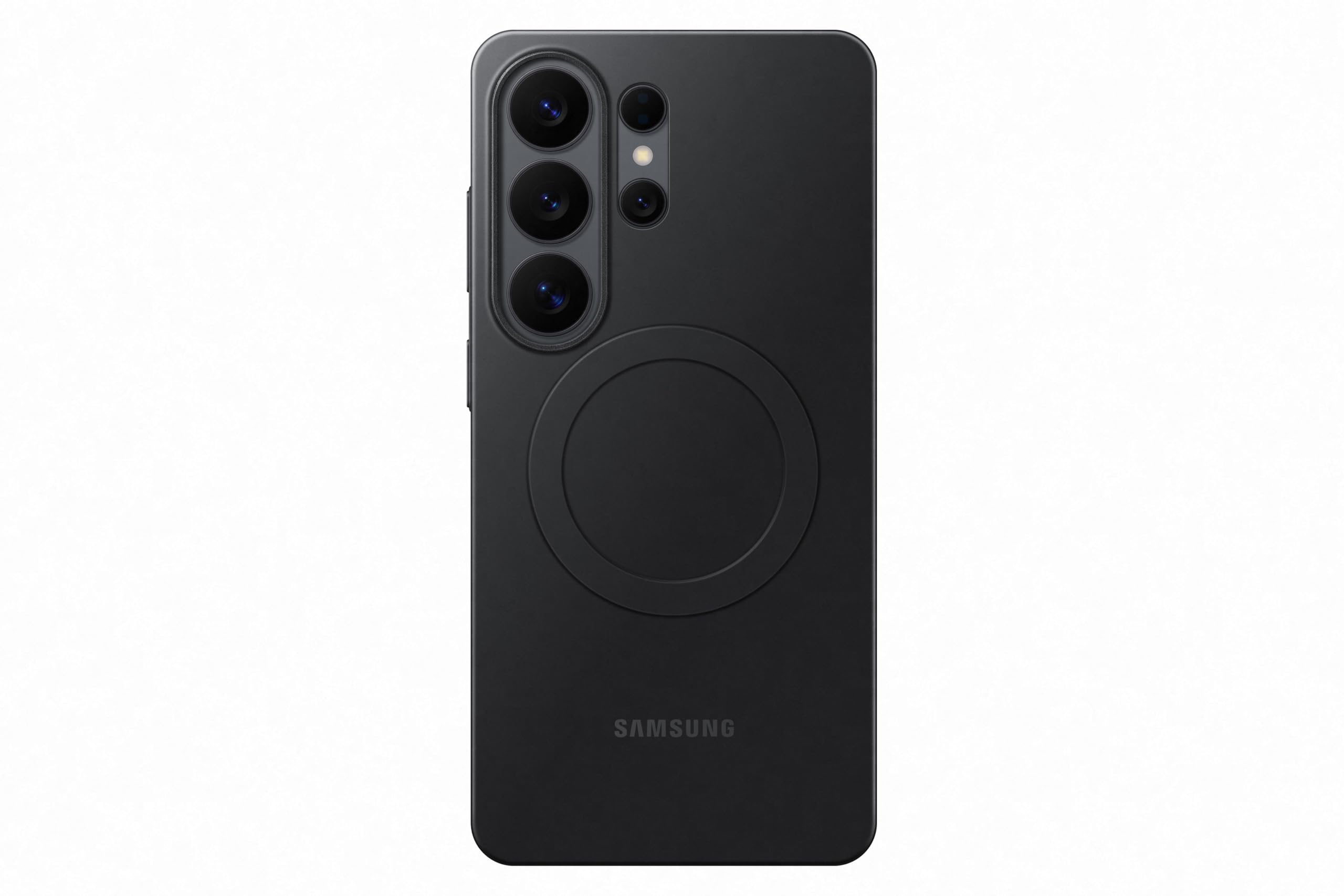 Samsung Slim Magnet Smartphone Case EF-SS948, schlanke Hülle für das Galaxy S26 Ultra, Handy-Hülle mit Magnetring zur Anbringung von Zubehör, Silikon, Schutz Case, stoßfest, dünn und griffig, Black