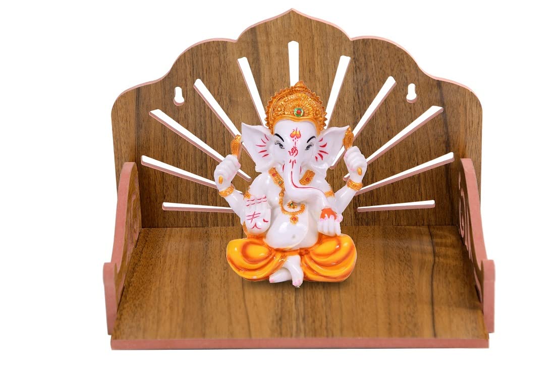 PV ENTERPRISES Art and Craft Wooden Religious Home Temple by PV ENTERPRISES ( T Son 13 RED)