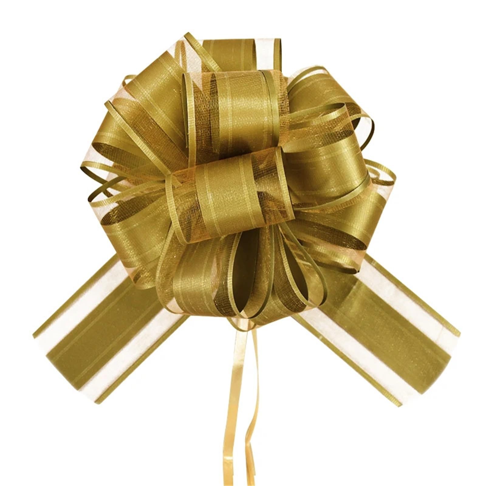 Lot de 10/20 nœuds à tirer pour mariage, voiture, cadeau, chaise, décoration de fête d'anniversaire (couleur 02, 20 pièces)
