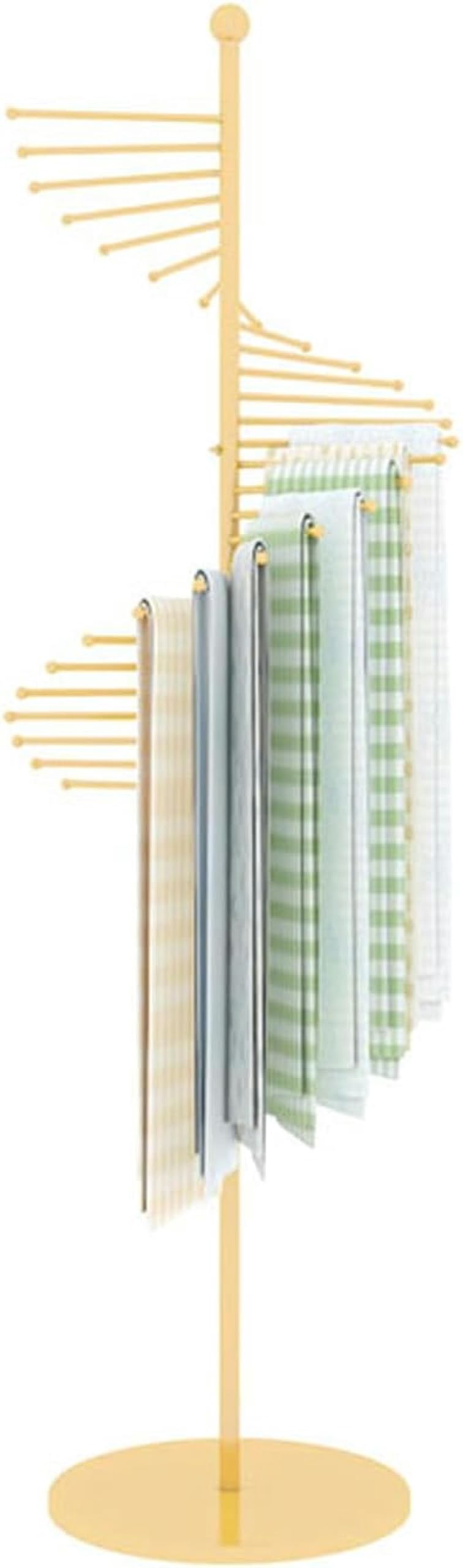Présentoir à foulards pivotant pour magasin de vêtements et rangement gain de place
