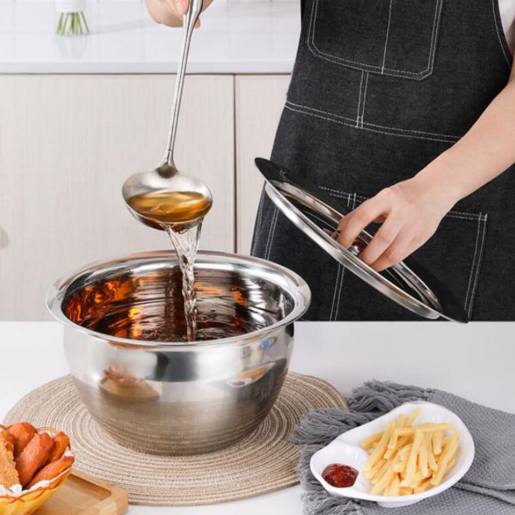 HEMOTON 1pieza Bol De De Acero Inoxidable Multifuncional Para Cocina Para Condimentos y Snacks Fácil De Limpiar y Usar