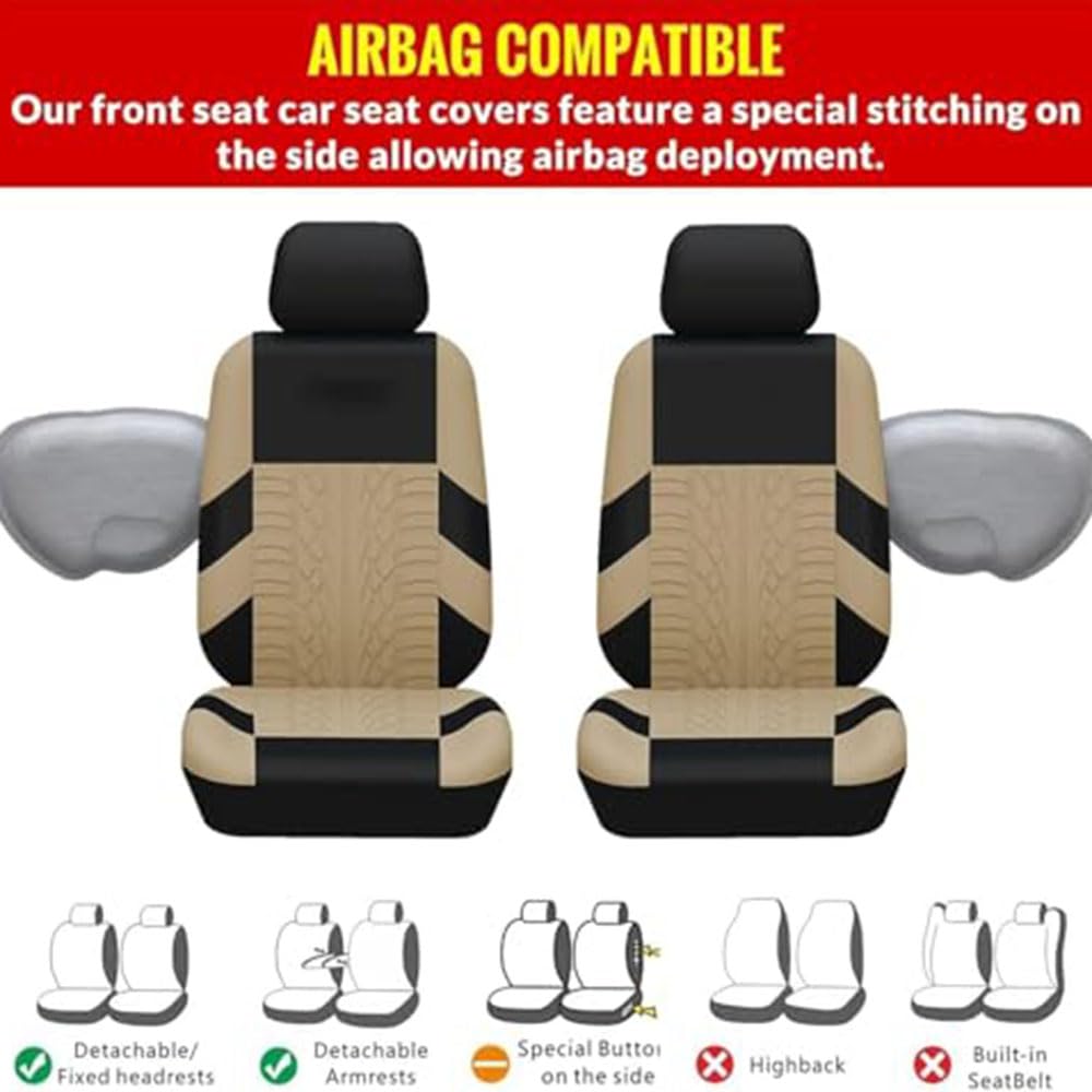 Coprisedili Auto Set Completo per Renault Symbioz (2024-2025 2026), Anteriore Posteriore Panca Sdoppiabile Airbag Compatibile Traspirante Impermeabile Accessori,Black- Full Set