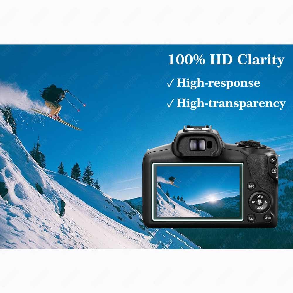 Pellicola Protettiva Vetro Temperato Per Canon EOS R100/R10 - 3 Pezzi Antigraffio 9H - Foto 5