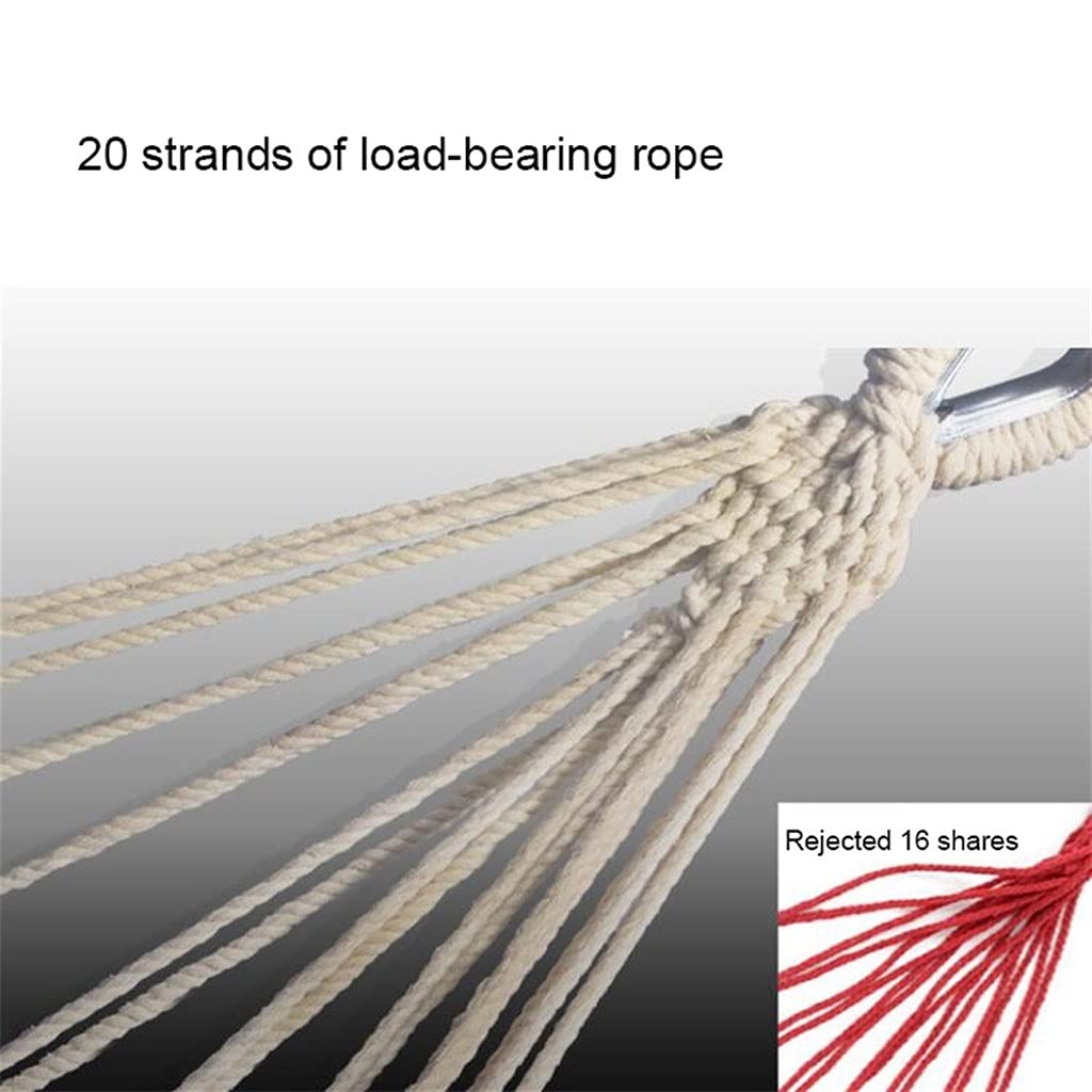 Hamaca de Camping，Hamaca portátil Hamaca portátil, Hamaca portátil con borlas, Hamaca antivuelco for Acampar, Cama Columpio