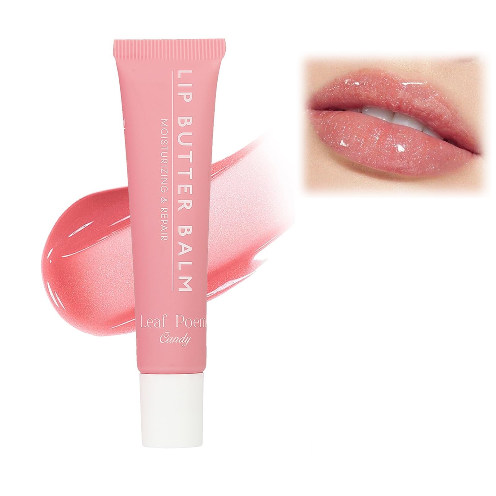 Summer Lip Butter Balm: Moisturizing Tinted Balm for Dry Lips, Long-Lasting Hydration and Instant Shine - Cody #02, Candy