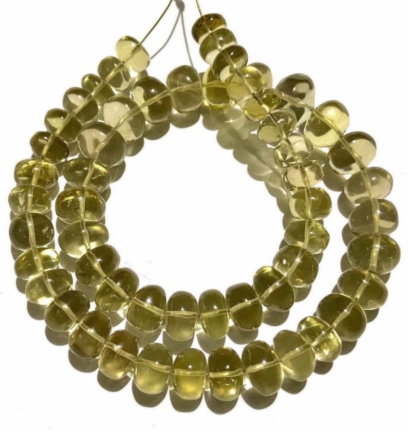 Perles en topaze jaune naturelle de haute qualité pour la création de colliers de luxe