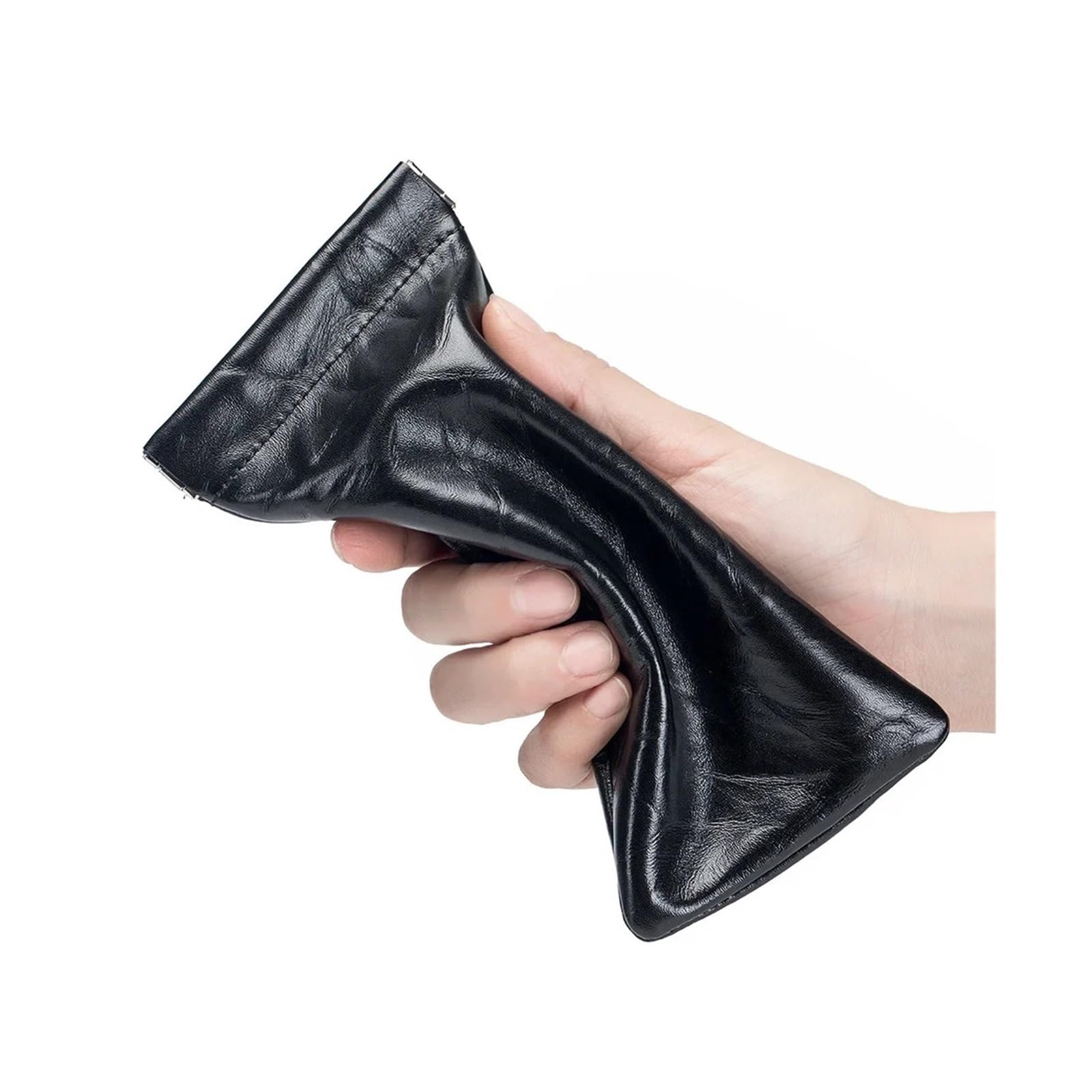 Funda de Gafas Blanda de Cuero Sunglass Eyeglass Glasses Case Soft Leather Portable Travel Cover Squeezed Sunglasses Pouch Bag for Women Men