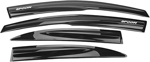 EVPROXP - Visera de ventana compatible con Civic Sedan 2006-2011 de 4 puertas, deflector de ventilación de ventana lateral, teñido de humo oscuro,