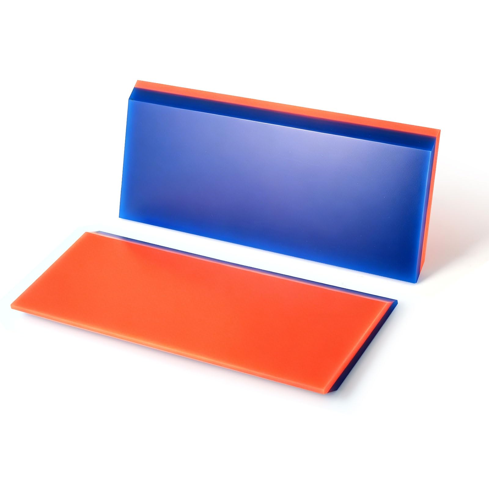 NEWISHTOOL 5-Inch Window Tint Squeegee Rubber Blade Without Handle, 2 Pack
