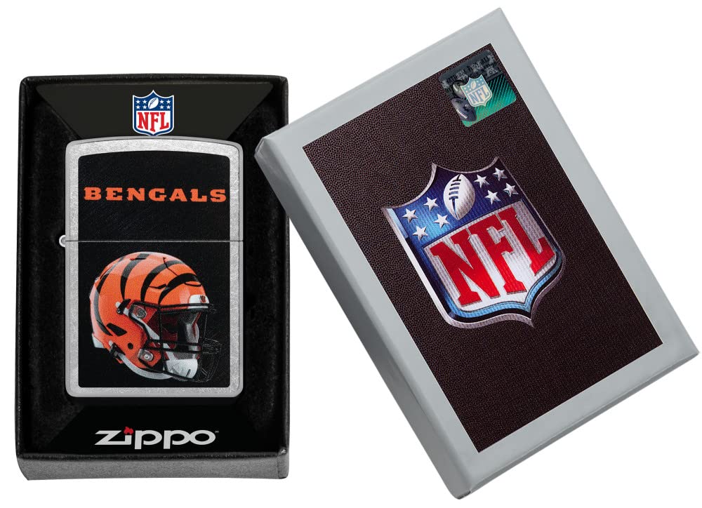 Amazon.com : Zippo NFL Cincinnati Bengals Helmet Street Chrome