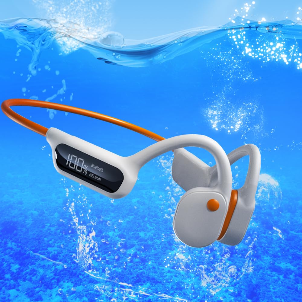 cuffie da nuoto con bluetooth 54 impermeabili ipx8 schermo resistente