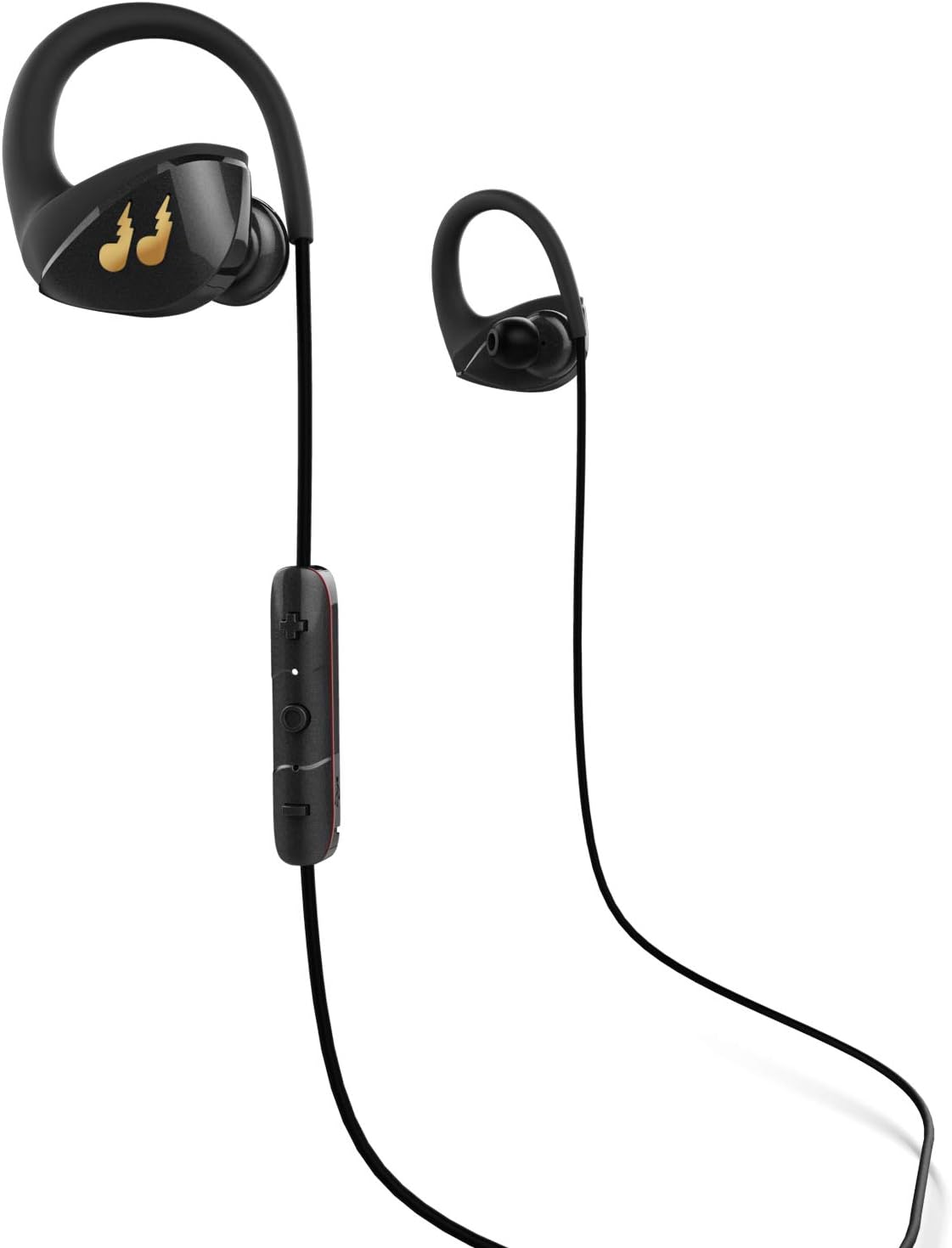 Bliiq Bluetooth Headphones, HiFi Bass Stereo with Mic, [Hummingbird][Ambient Mode|SpinFit Earbuds] Noise Cancellation, Water-Resistant Wireless Sport Earphones for Running Workout Gym (Black)