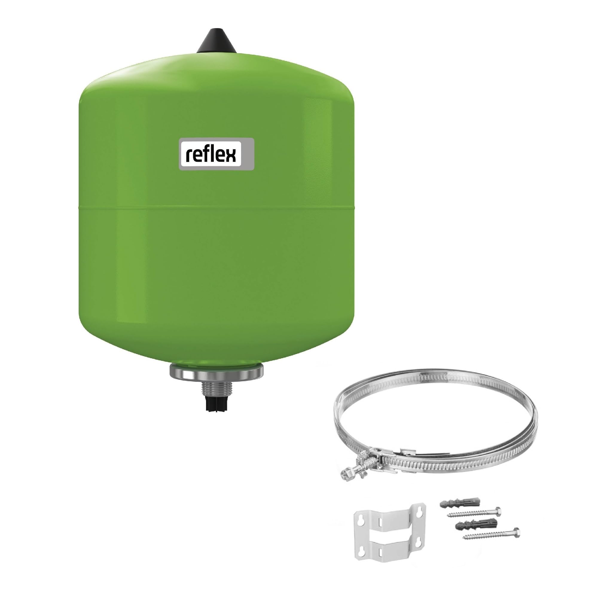 Reflex Membran-Druckausdehnungsgefäß 12 Liter | Refix DD 12 7308200 | Ausdehnungsgefäß für Wasseranlage | mit verstellbarer Wandhalterung | Ausgleichsbehälter