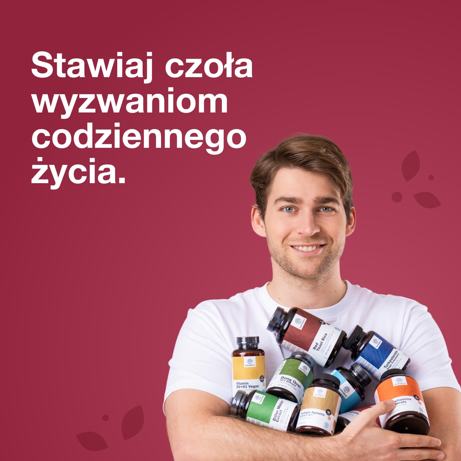 HealthyWorld Diglicynian żelaza 40 mg - Z Witaminą C - 240 Tabletek - 8-miesięczny Zapas - Bez GMO i Bez Sztucznych Barwników - 40 mg Żelaza, 40 mg Witaminy C - Najlepsza Jakość