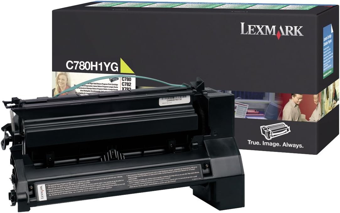 Limited Stock Lexmark C780H1YG C780 C782 X780 X782 Toner Cartridge (Yellow) in Retail Packaging