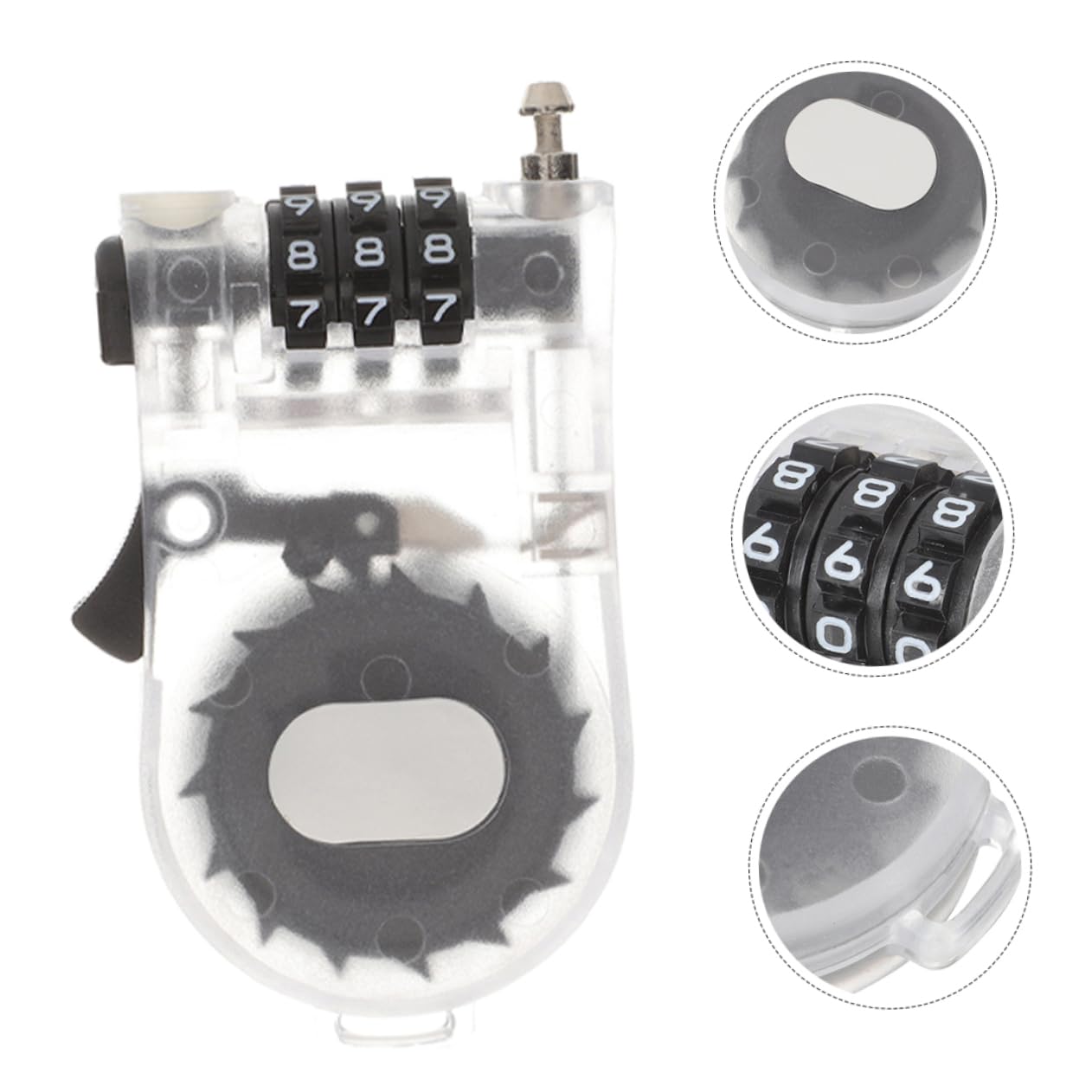 BESPORTBLE 12pièces Anti- Ski Lock Avec Câble Rétractable Plastique Verrouillage Sécurisé Pour Snowboard Et Vélo Accessoire De Sécurité Pour Activités Extérieures