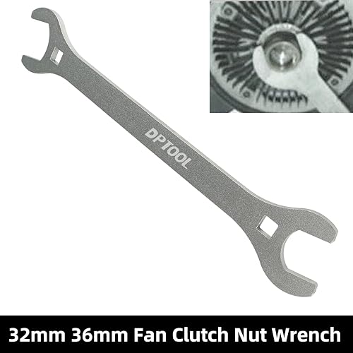 Miniatura 10 de DPTOOL Llave de tuerca de embrague de ventilador automotriz de 1.260 in y herramienta de soporte de bomba de agua para BMW