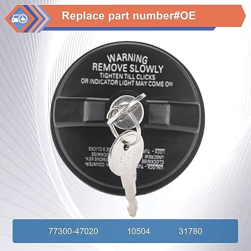 Miniatura 6 de Tapa de combustible de gas con bloqueo para Chevrolet Silverado Suburban 1500 2500 3500 Tahoe Cruze Colorado SS para GMC Canyon Terrain 05278655AB