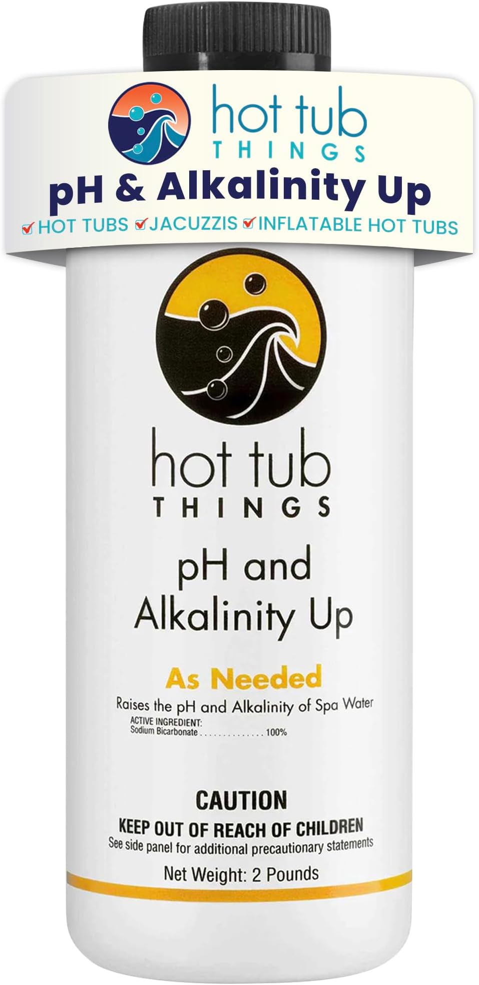 pH Up & Alkalinity Increaser for Hot Tub – Pool Shock, Alkalinity Up, pH Increaser and Alkaline Booster for Spa or Pool, Maintain Balanced Water Quality and Clear Water Use – 2 Pounds