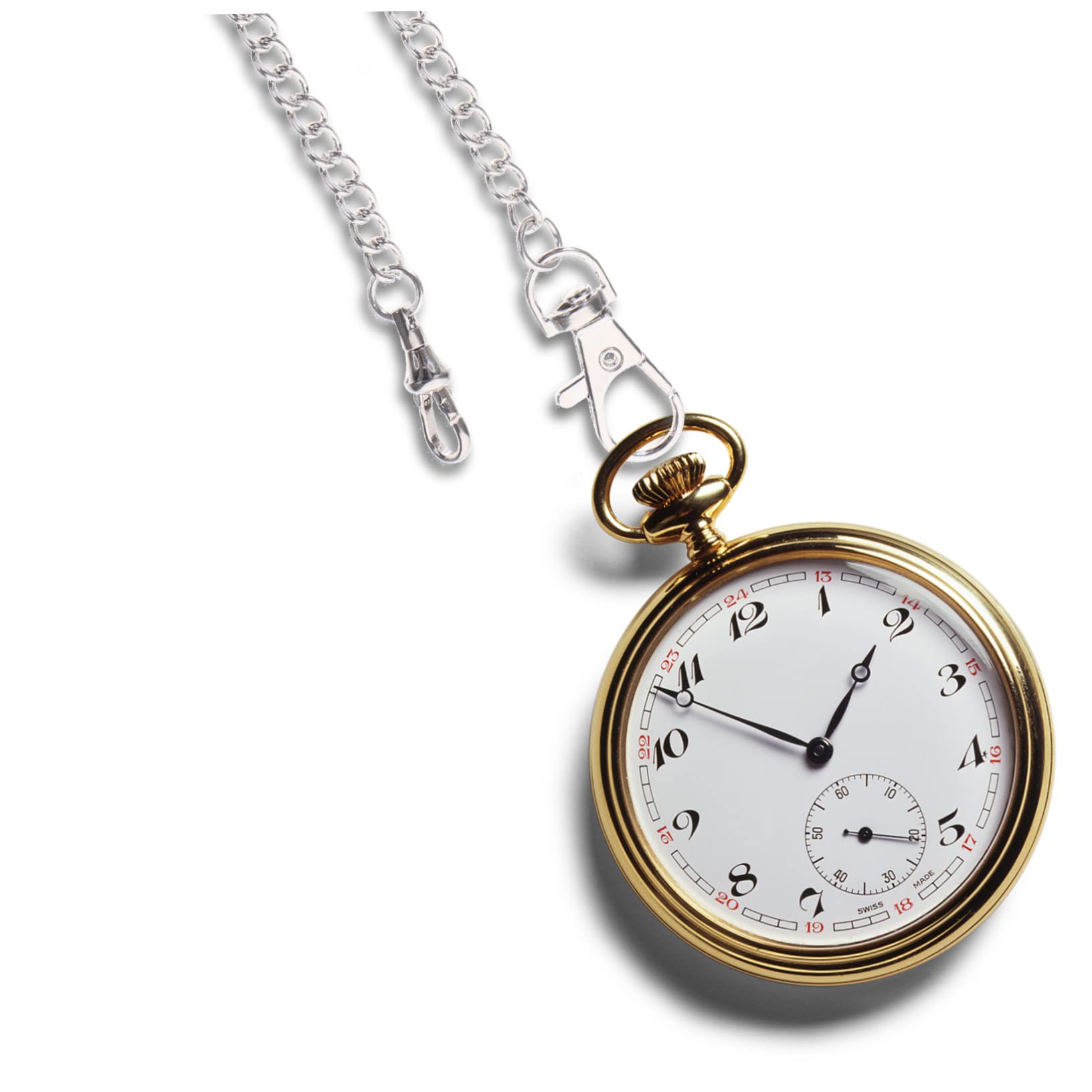 Didiseaon Classic Metal Pocket Watch Chain Fashionable Wallet Chain for Jeans Lobster Clasp