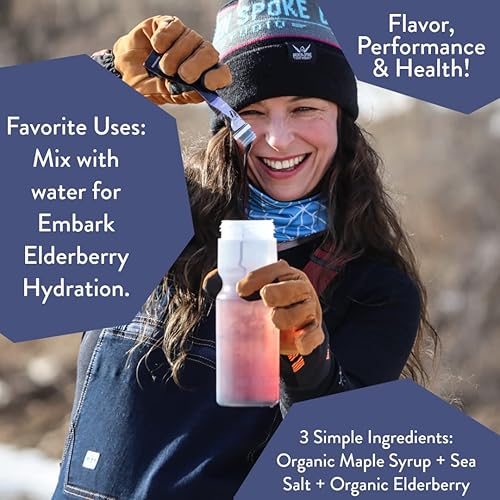Miniatura 2 de Embark Gel energético de jarabe de arce, paquete de 6 bolsas resellables de 3 onzas, nutrición deportiva natural, certificado orgánico, vegano, sin