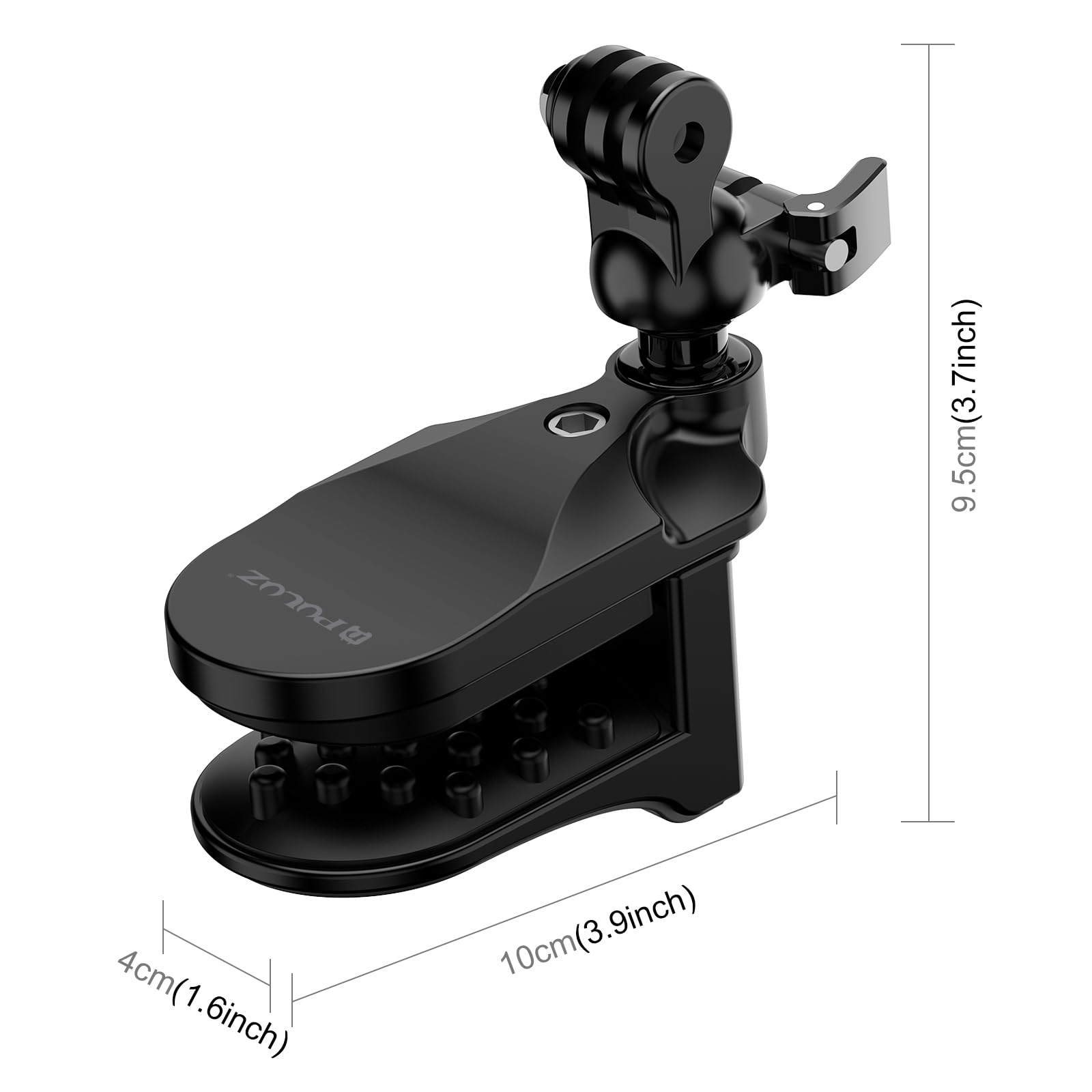 PULUZ Supporto Fisso Per Moto In Lega Di Alluminio Con Adattatore Per Treppiede E Vite Per Gopro Her
