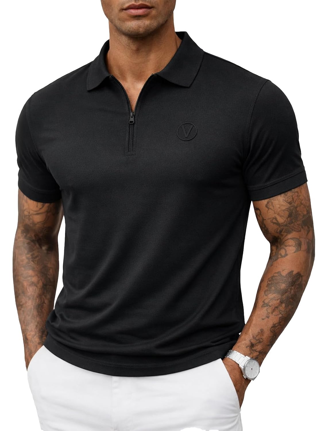 Veirdo Men’s Regular Fit Interlock Polo T-Shirt, Cotton Fabric, Half Sleeves,Stylish Collared Neck, Perfect for Casual and Office Wear, Soft, Comfortable (S–2XL) Veirdo Men’s Regular Fit Interlock Polo T-Shirt, Cotton Fabric, Half Sleeves,Stylish Collared Neck, Perfect for Casual and Office Wear, Soft, Comfortable (S–2XL)