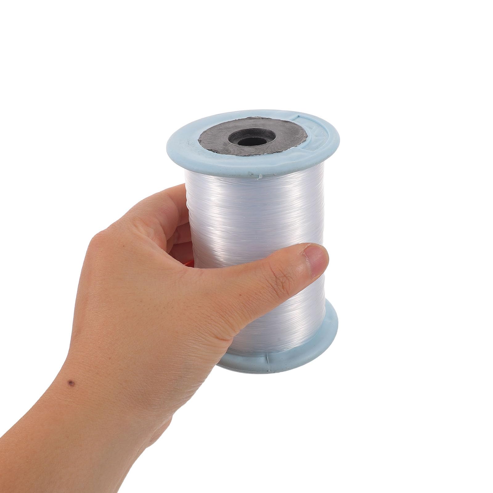 Artibetter 3 rollos de hilo de pescar transparente para manualidades - Hilo de coser de nailon transparente de 0,7 mm x 180 m - de pescar sin elasticidad para trabajos con cuentas, joyería y