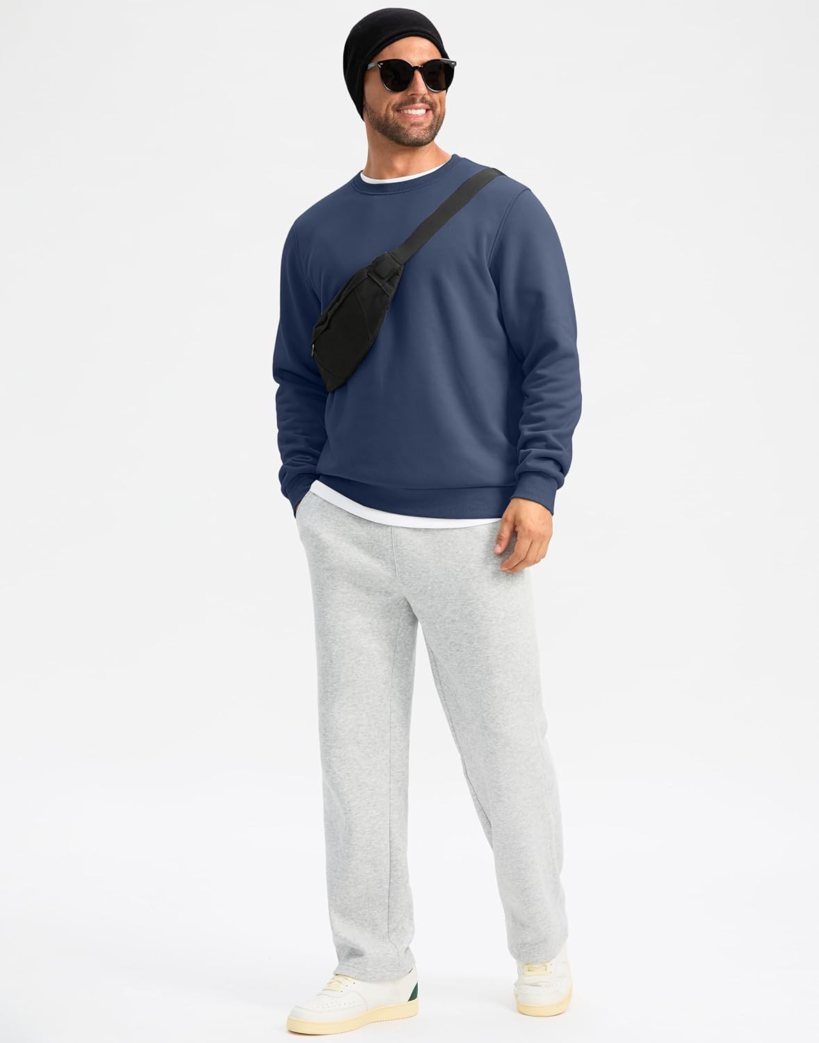 G Gradual Sherpa Lined Sweatshirts for Men Fleece Crewneck Sweatshirt Pullover Warm Shirts for Winter - Image 6