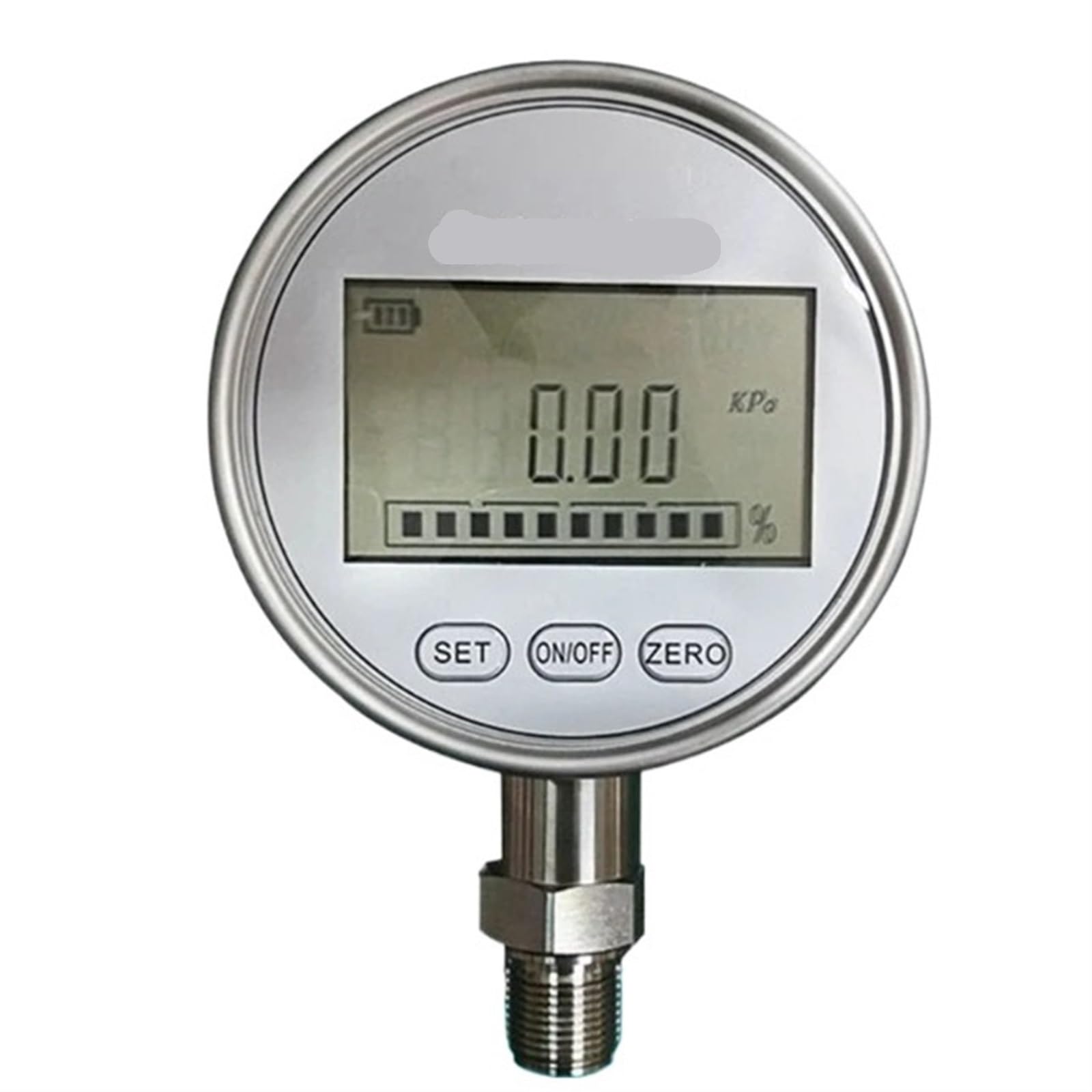 Manometro per Vuoto e manometro per Acqua Manometro Idraulico Digitale in Acciaio Inossidabile IP65 0-10/0-20/0-30/0-40Kpa con connettore M20x1,5 Tester a Basso consumo(0 40kpa)