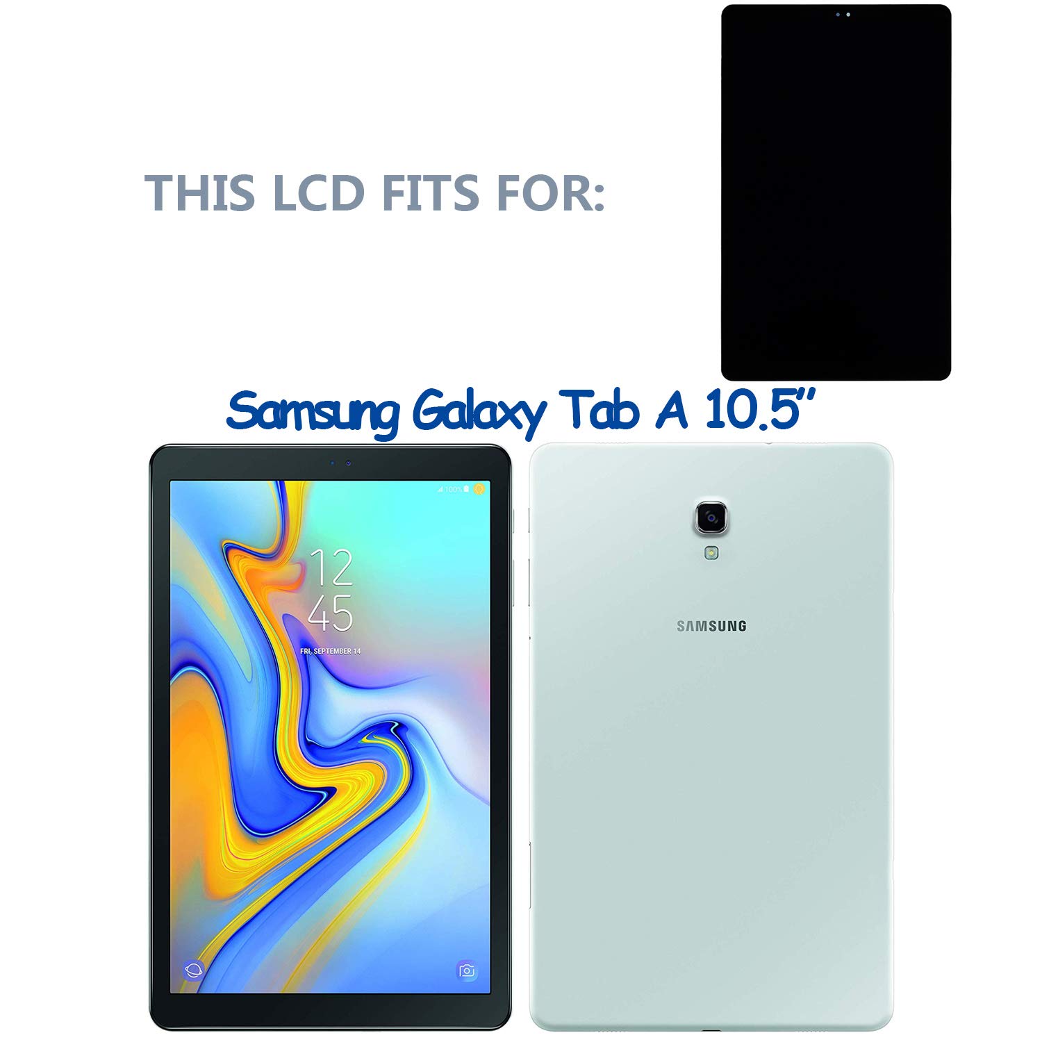 Goshyda Schermo LCD Completo Con Touch Panel E Digitalizzatore Per Tablet T590/T595, Ricambio Display Sostitutivo, Ultra Nitido - 3